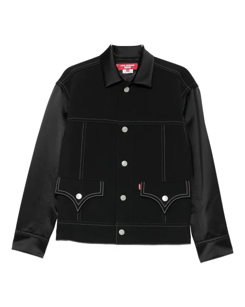 Junya Watanabe x Levi Jacke mit Kontrasteinsatz - Schwarz Schwarz