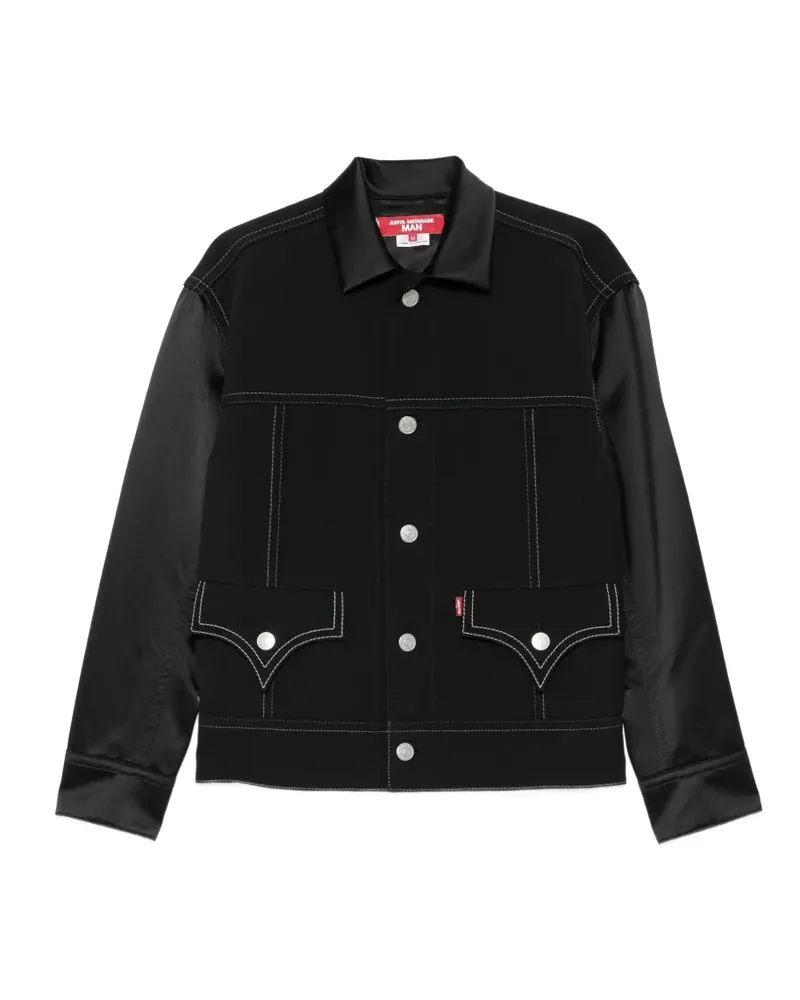 Junya Watanabe x Levi Jacke mit Kontrasteinsatz - Schwarz Schwarz