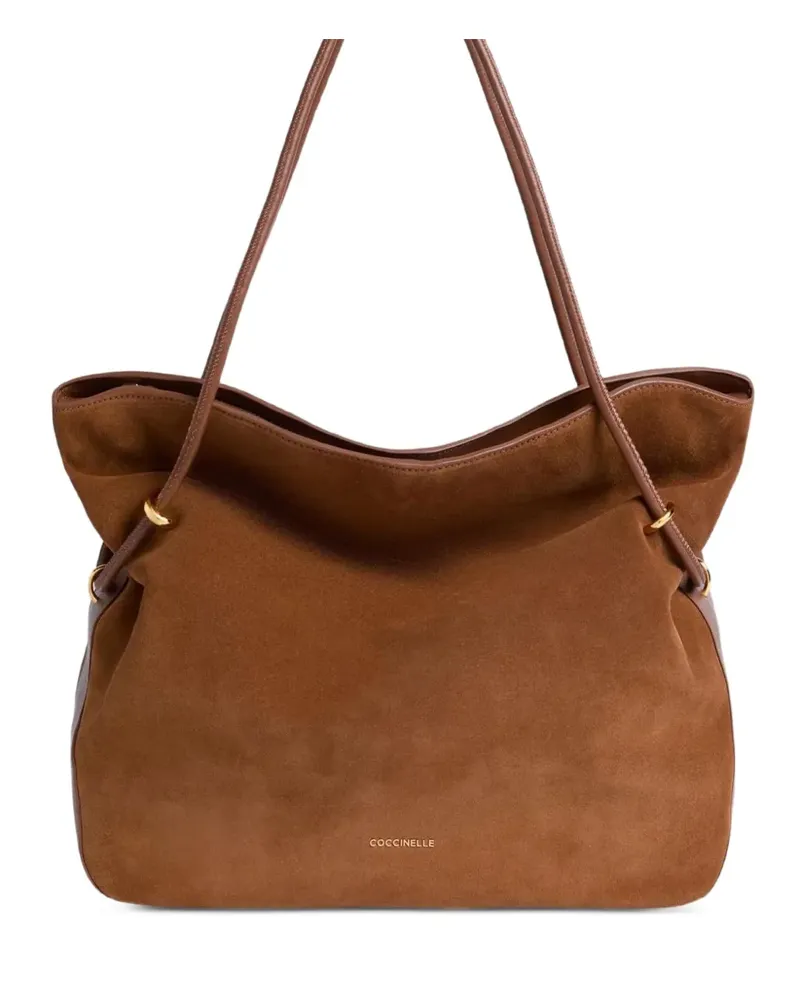 Coccinelle Mittelgroße Lizzie Schultertasche - Braun Braun