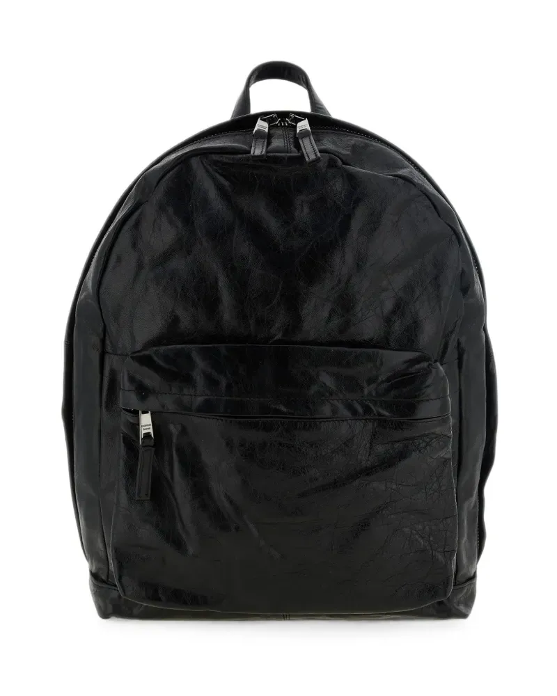 Giorgio Brato Rucksack mit KnitterBrille - Schwarz Schwarz
