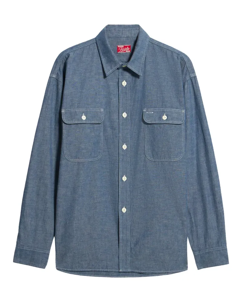 Fortela Sail flap-pocket shirt - Blau Blau