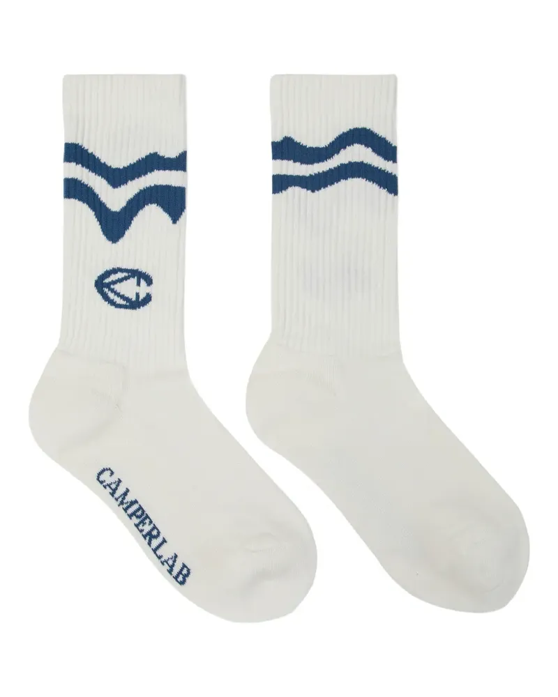 Camper Socken mit Logo-Stickerei - Weiß Weiß