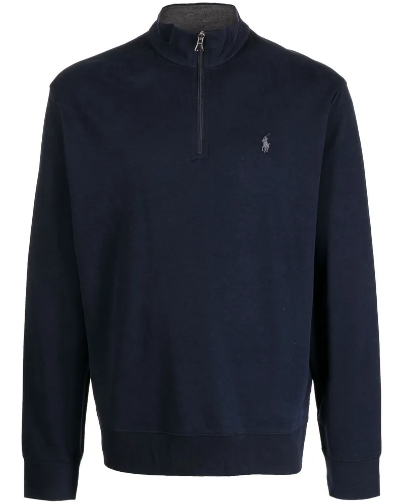 Ralph Lauren Pullover mit Reißverschluss Blau