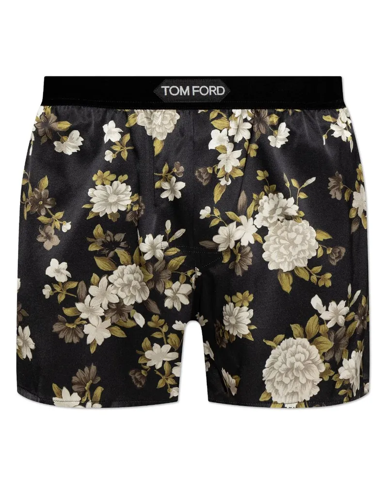 Tom Ford Boxershorts aus Satin - Schwarz Schwarz
