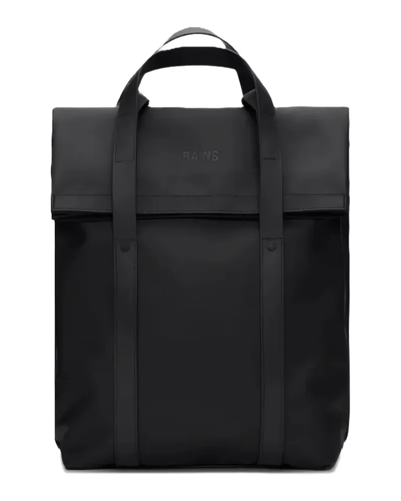 RAINS top-handle backpack - Schwarz Schwarz