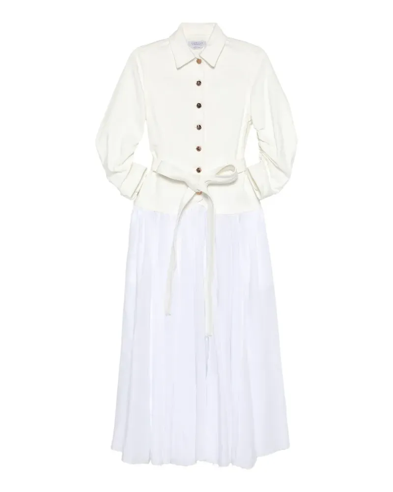 Gabriela Hearst Delyth Kleid - Weiß Weiß