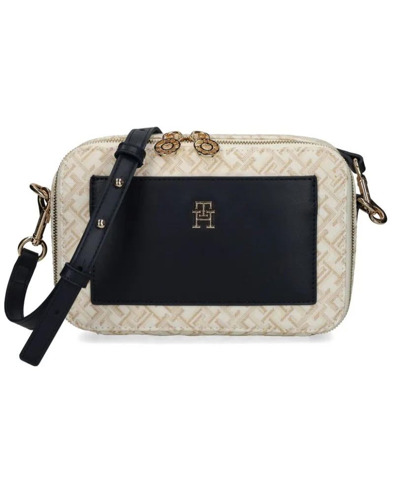 Tommy Hilfiger Umhängetasche mit Monogramm-Print - Nude Nude