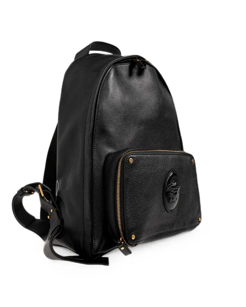 Versace Lou leather backpack - Schwarz Schwarz