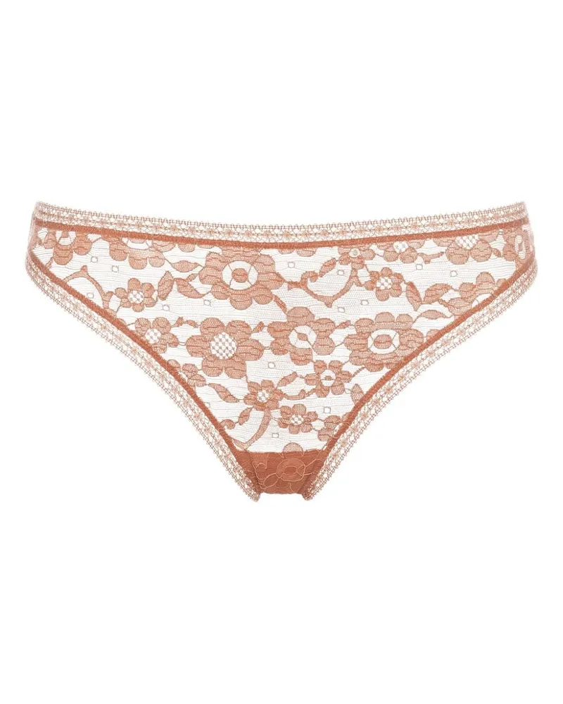 Eres Prairie Tanga-Slip aus Spitze - Nude Nude