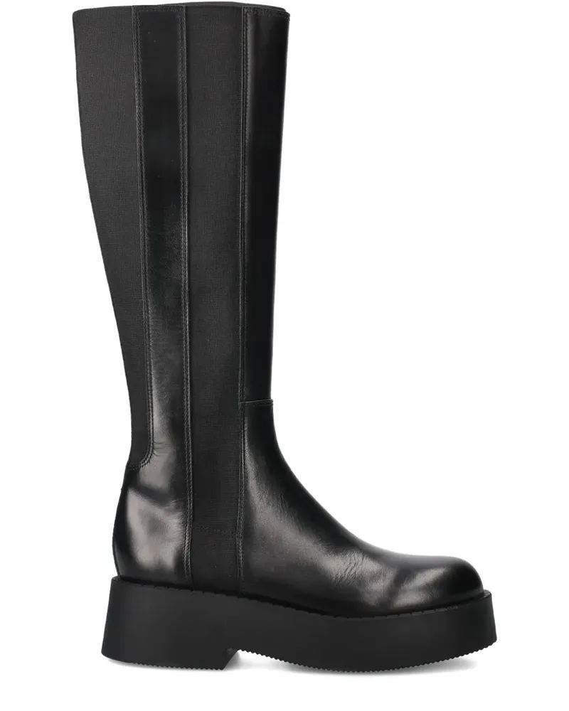 Premiata Chelsea-Boots aus Leder - Schwarz Schwarz