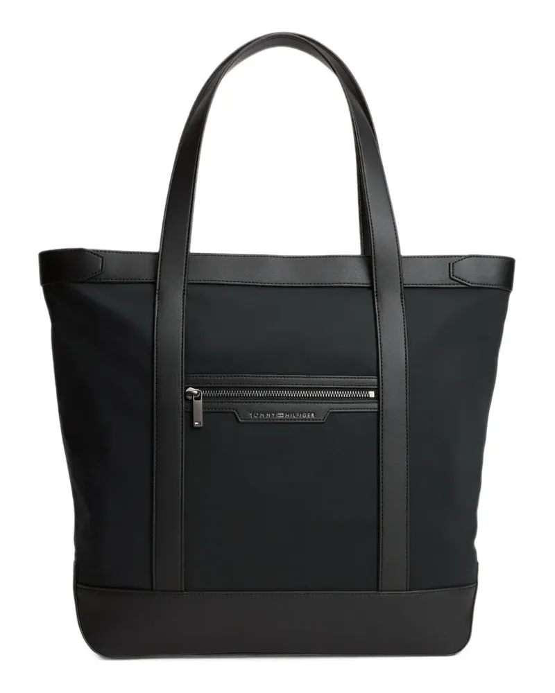 Tommy Hilfiger Schultertasche mit Logo - Schwarz Schwarz