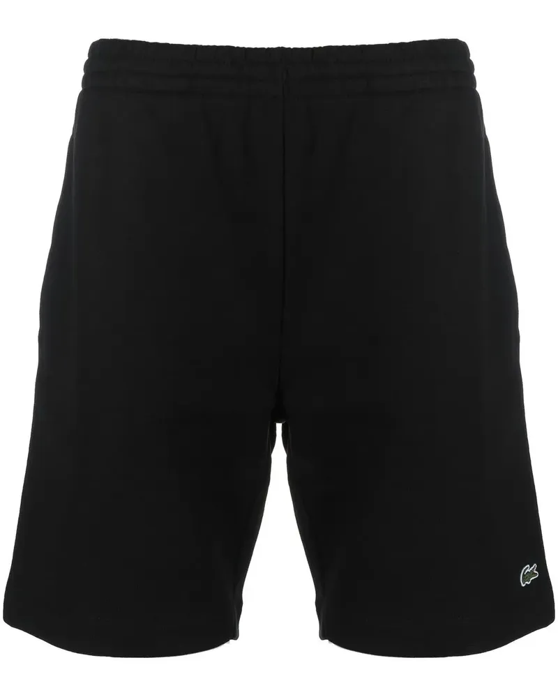 Lacoste Joggingshorts mit Logo-Patch - Schwarz Schwarz