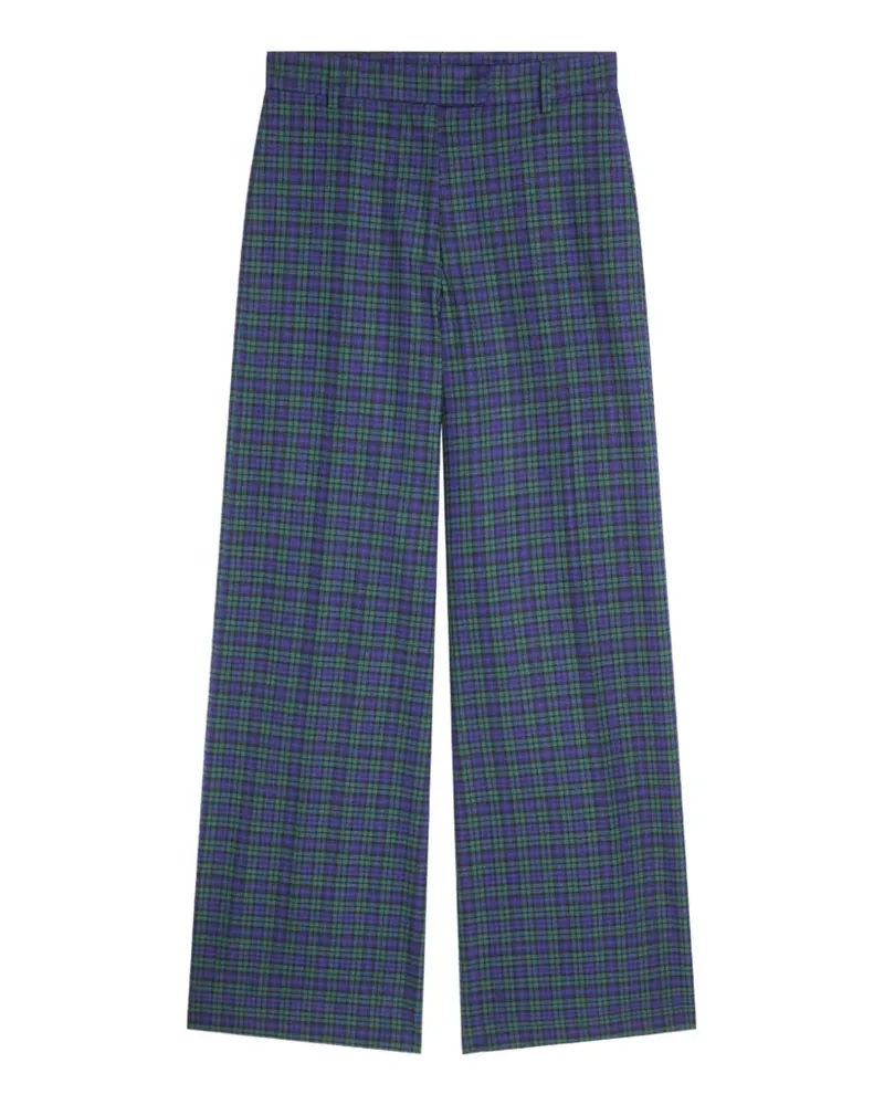 Dries van Noten Hose mit weitem Bein - Blau Blau