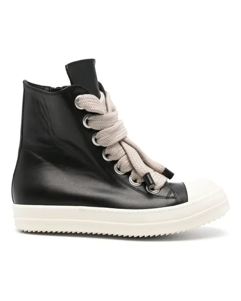 Rick Owens high-top jumbo-lace sneakers - Schwarz Schwarz
