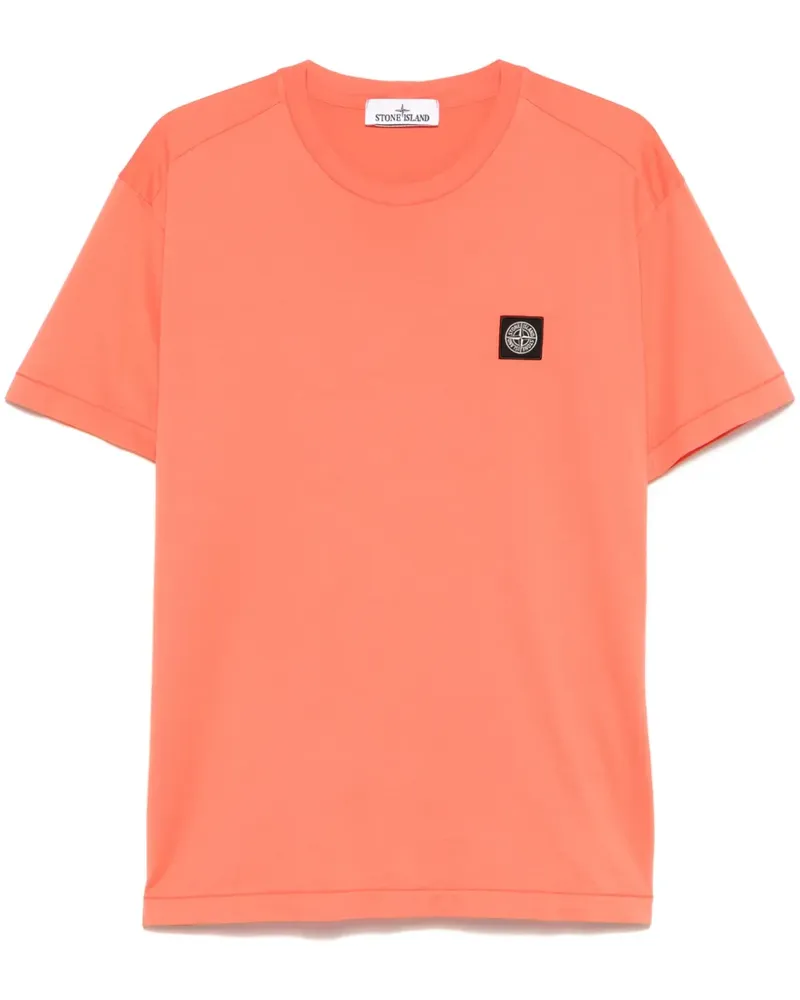 Stone Island T-Shirt aus Jersey - Orange Orange