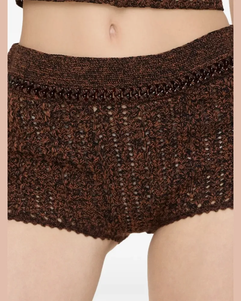 Burberry Gehäkelte Mouliné-Shorts - Braun Braun