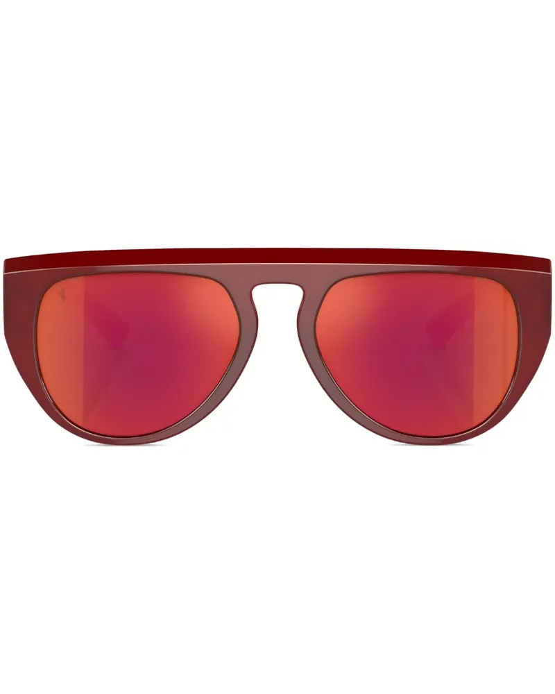 Ferrari Sonnenbrille mit ovalem Gestell - Rot Rot