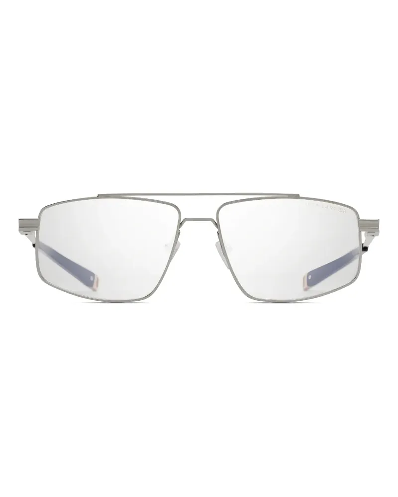 DITA geometric-frame double-bridge glasses - Silber Silber