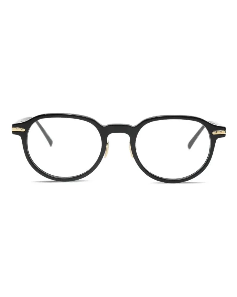 Linda Farrow Newel Brille mit rundem Gestell - Schwarz Schwarz