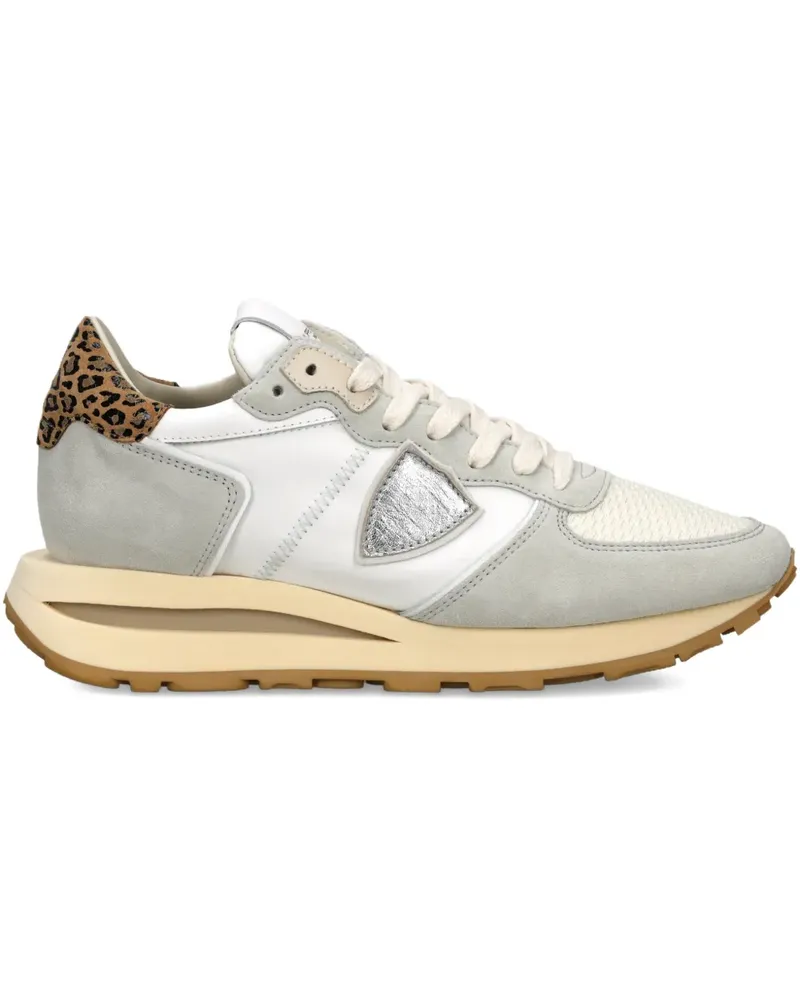 Philippe Model Tropez Sneakers mit Leopardenmuster - Weiß Weiß