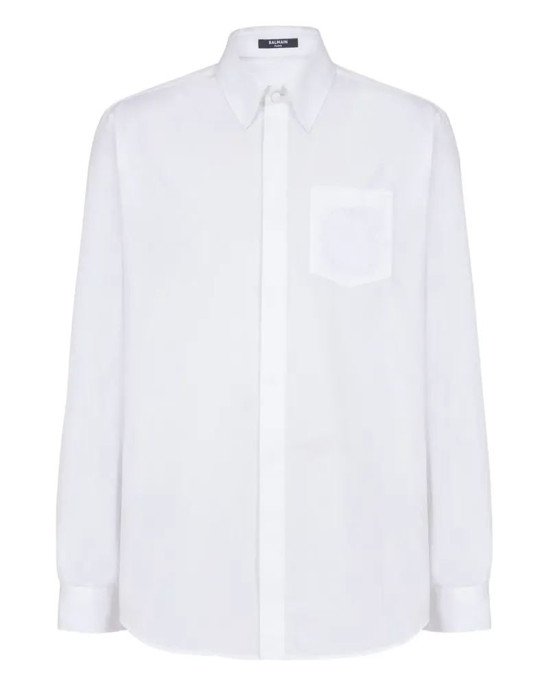 Balmain Klassisches Hemd - Weiß Weiß
