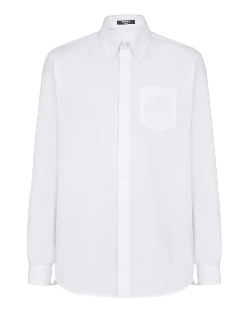 Balmain Klassisches Hemd - Weiß Weiß