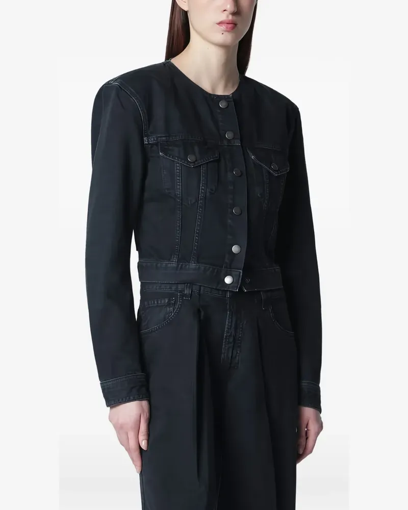 Haikure Geknöpfte Shirley Bull 44 Cropped-Jacke - Grau Grau