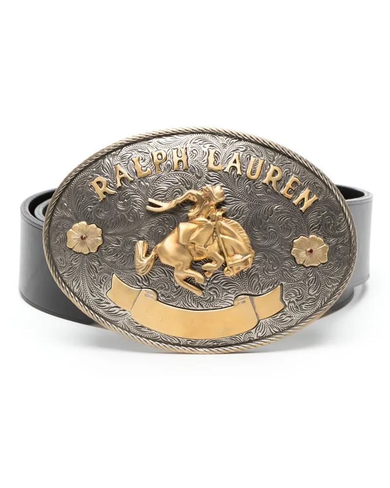 Ralph Lauren Gürtel mit verzierter Schnalle - Schwarz Schwarz
