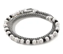 Gewickeltes Armband mit Perlen
