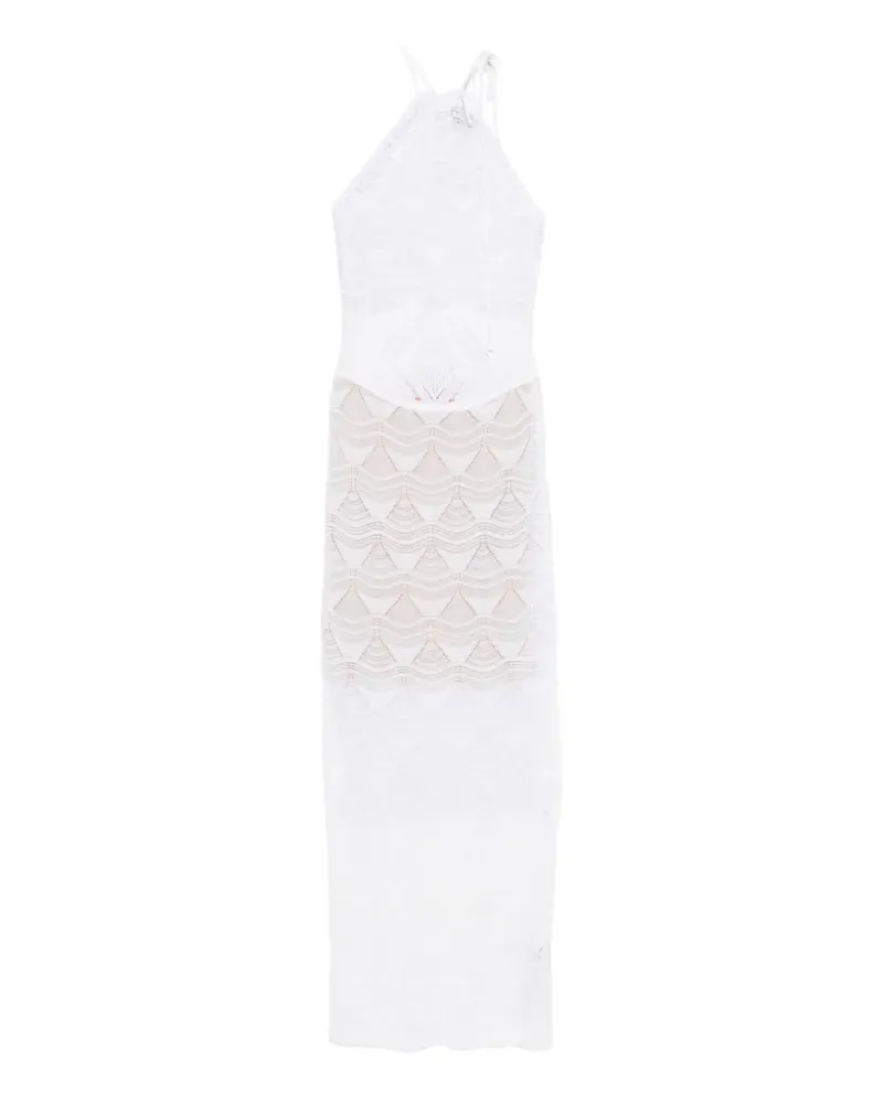 Just Cavalli Kleid mit Schleifenkragen - Weiß Weiß