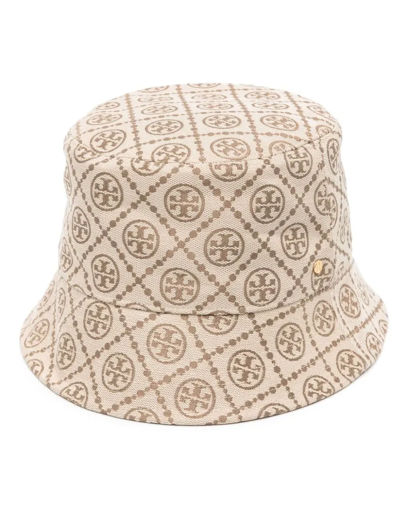 Tory Burch Fischerhut mit Jacquard-Logo - Nude Nude