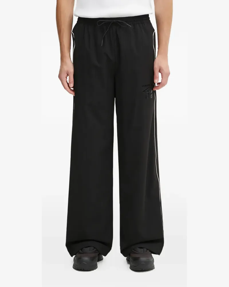RAINS x Umbro drawstring piping track pants - Schwarz Schwarz