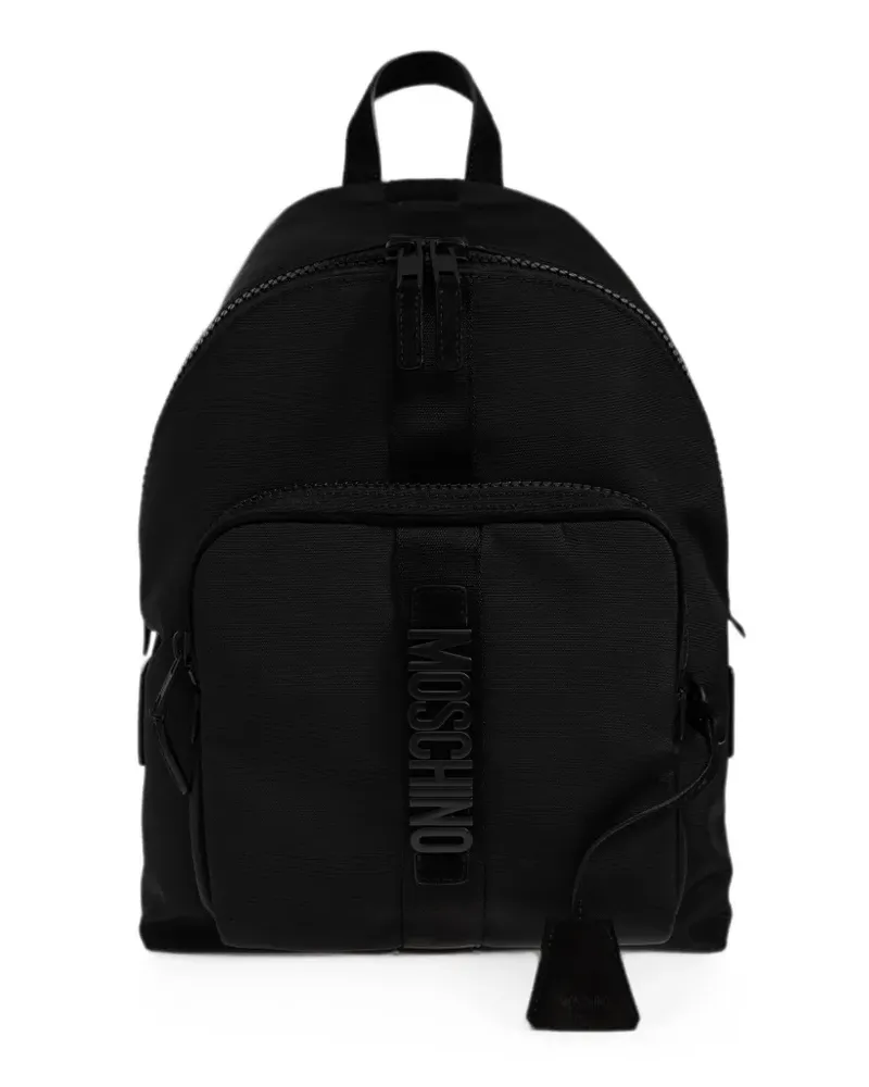 Moschino Rucksack mit Logo - Schwarz Schwarz