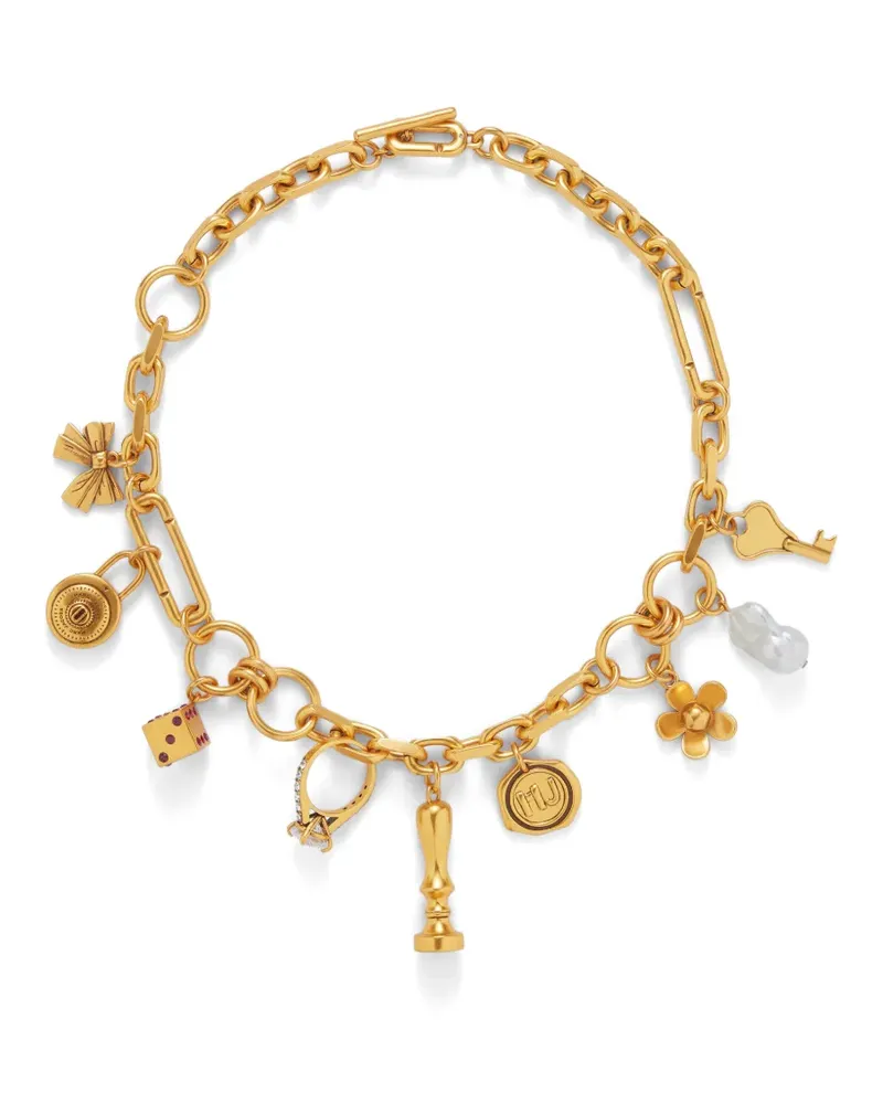 Marc Jacobs Love Letter statement necklace - Gold Gold