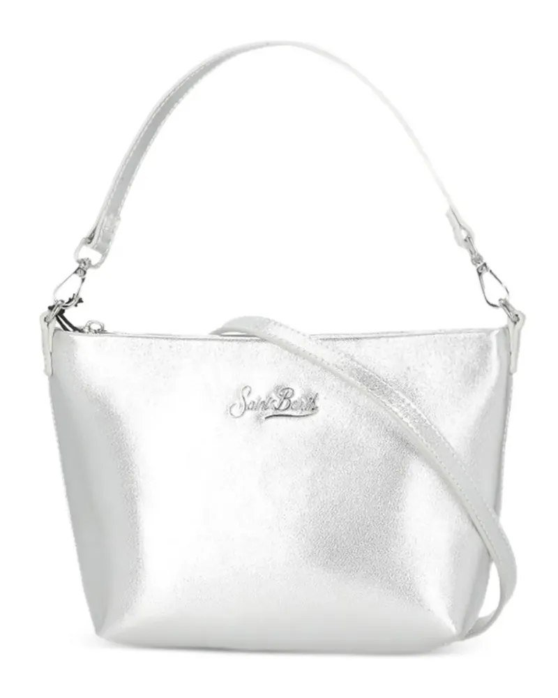MC2 Saint Barth Aline Schultertasche mit Logo - Silber Silber