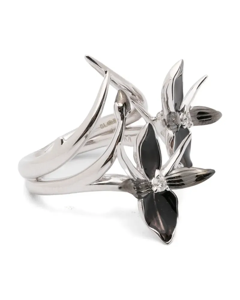 Shaun Leane flower diamond ring - Silber Silber