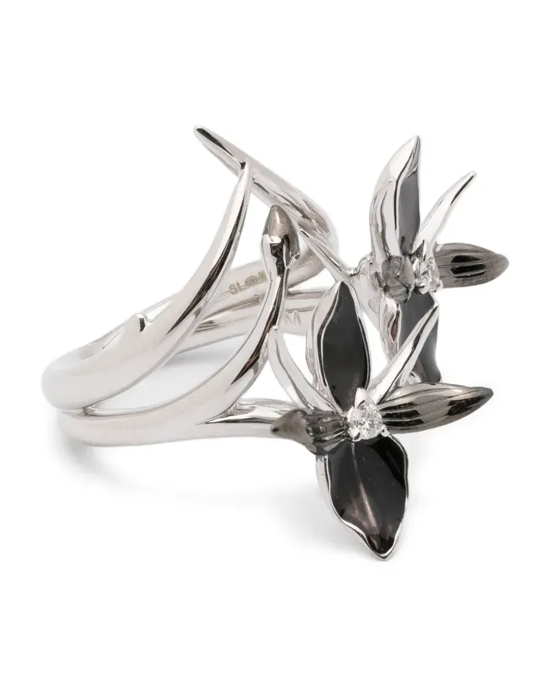 Shaun Leane flower diamond ring - Silber Silber
