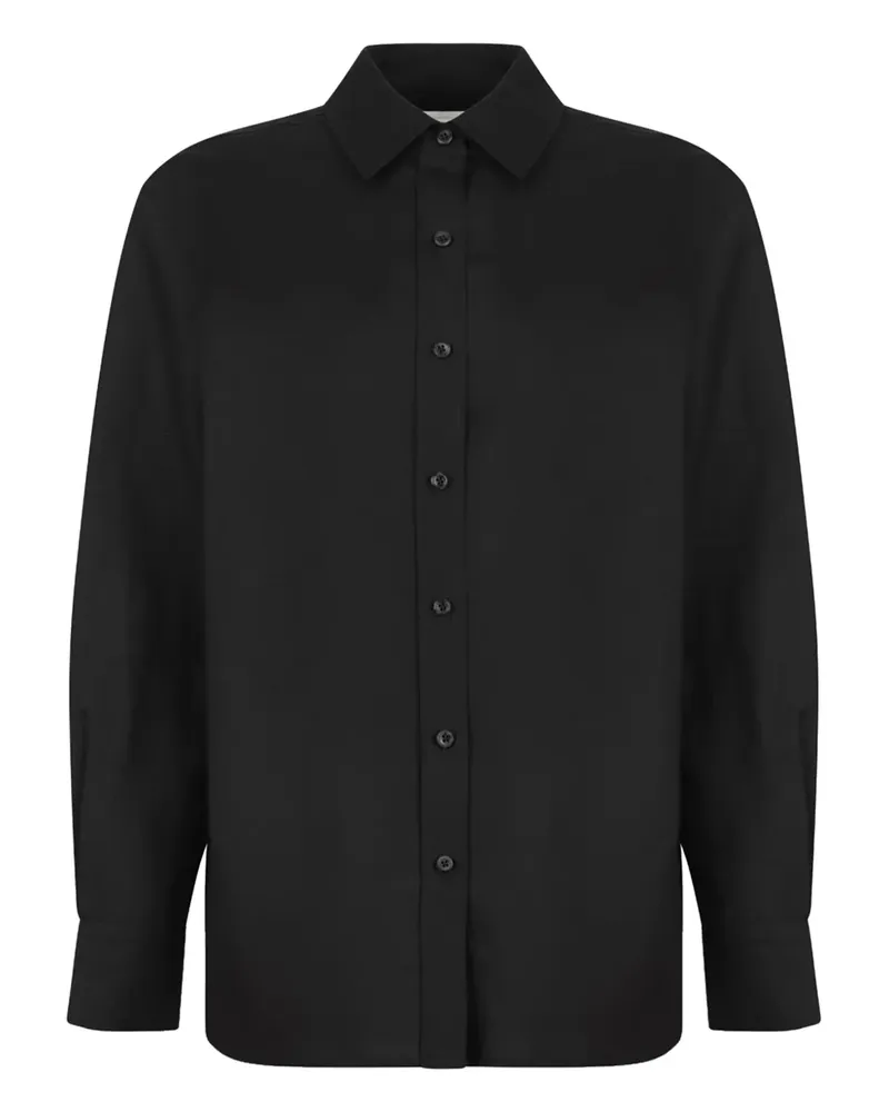 Calvin Klein Hemd aus Leinen - Schwarz Schwarz