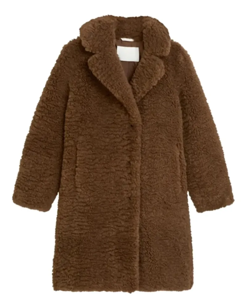 Marc O'Polo Teddy button-up coat - Braun Braun