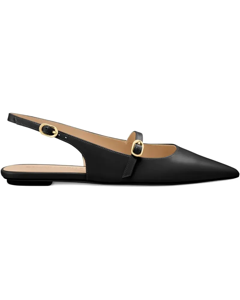 Stuart Weitzman Slingback-Ballerinas mit Schnalle - Schwarz Schwarz