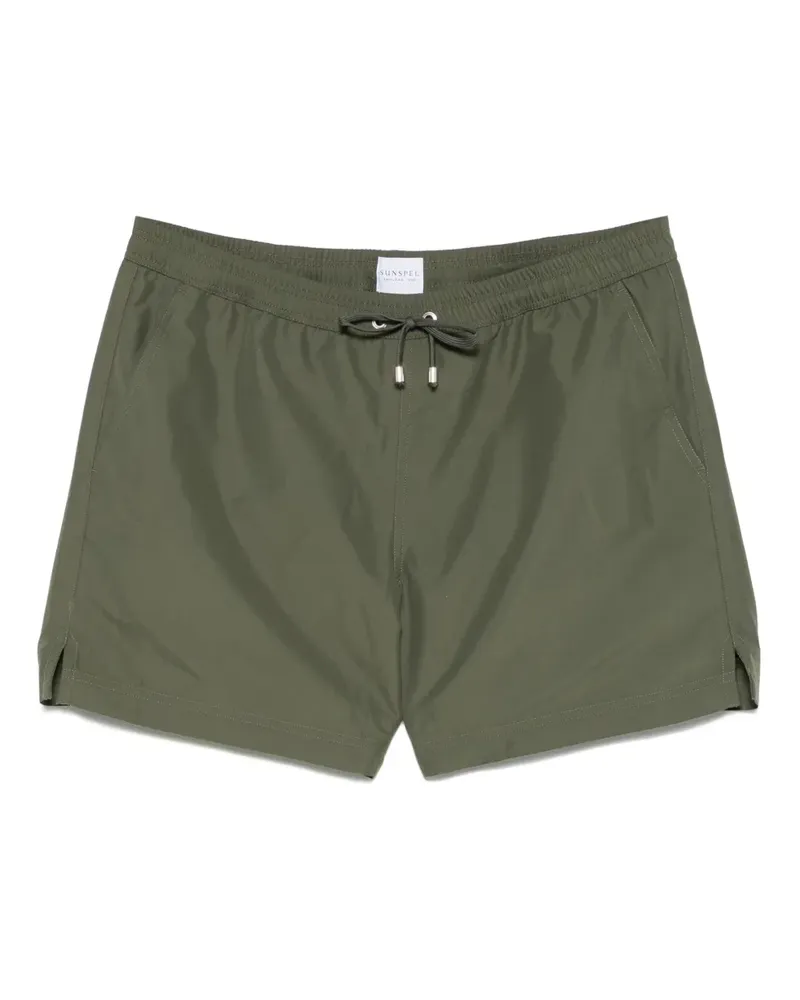 Sunspel Badeshorts mit Kordelzug - Grün Grün