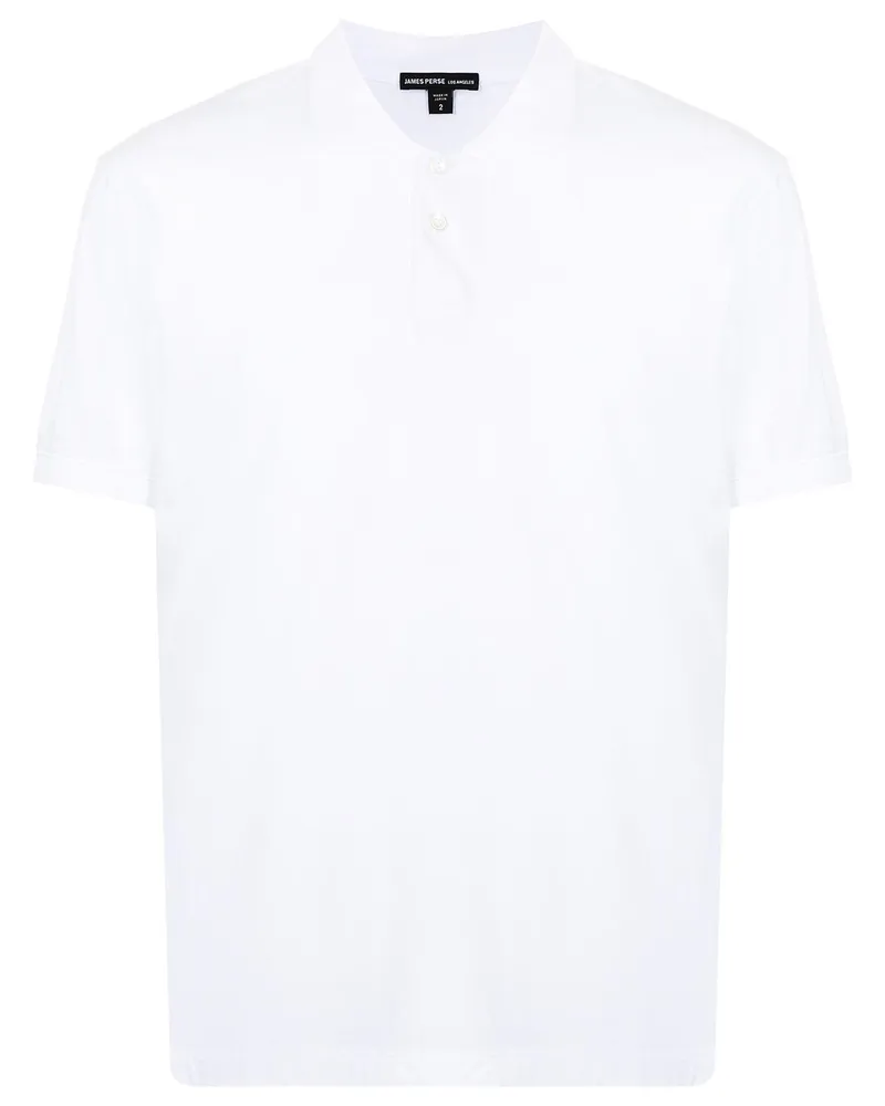 James Perse Luxe Lotus Jersey-Poloshirt - Weiß Weiß