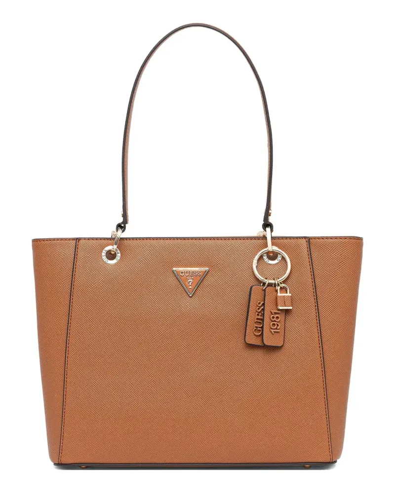 Guess Noelle II Tote Bag mit Logo-Anhänger - Braun Braun