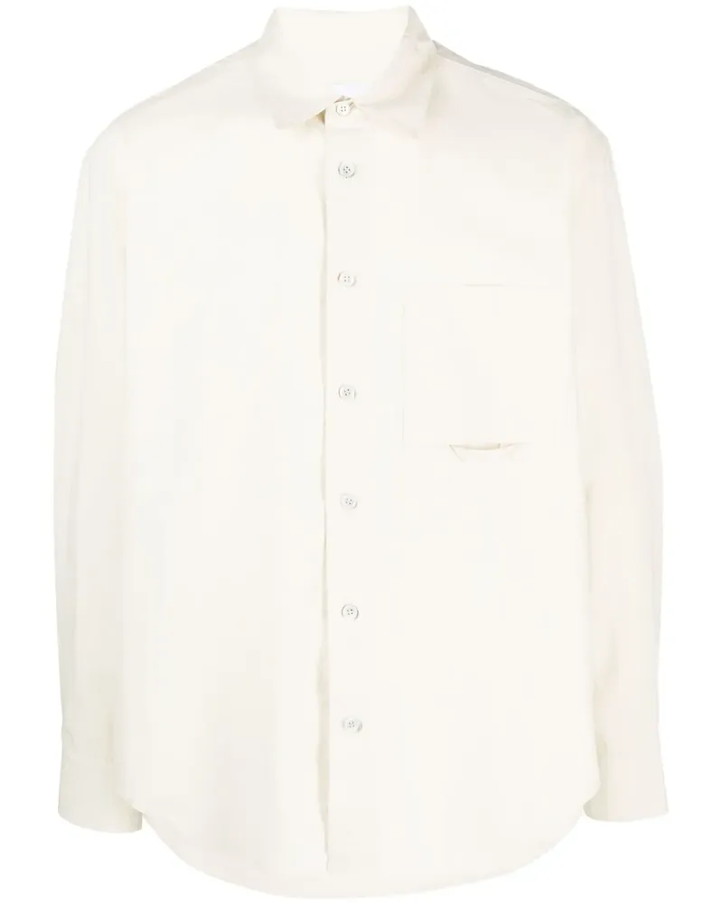 SOLID HOMME Hemd mit Logo-Stickerei - Nude Nude