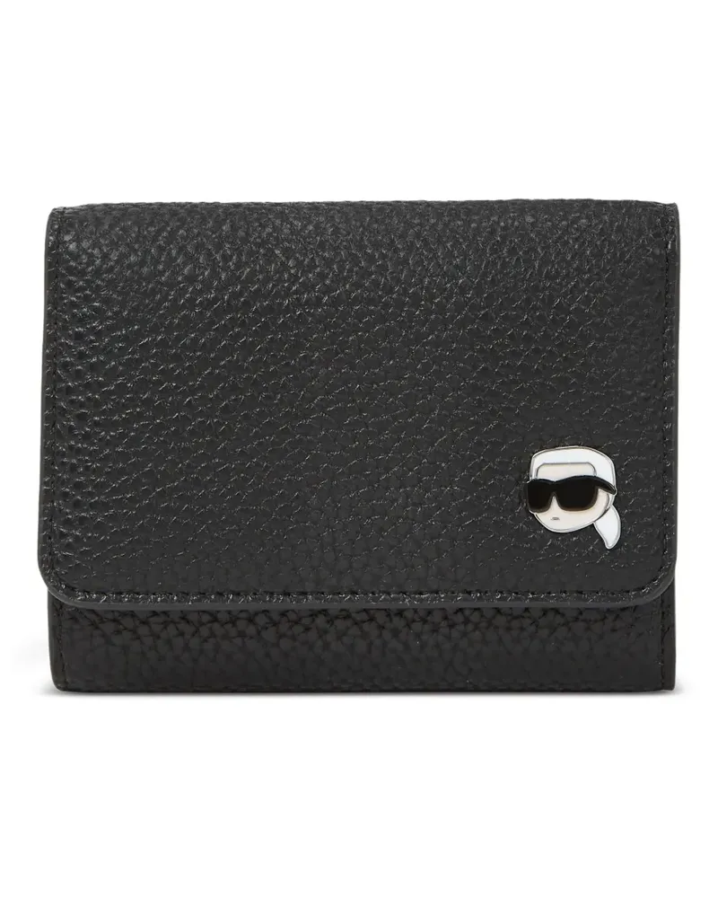 Karl Lagerfeld Ikon Portemonnaie - Schwarz Schwarz