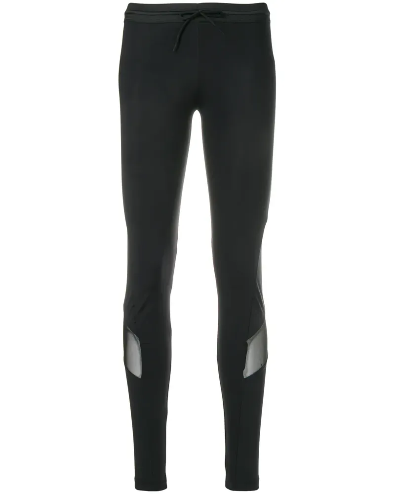 Y-3 Leggings mit Logo-Print - Schwarz Schwarz
