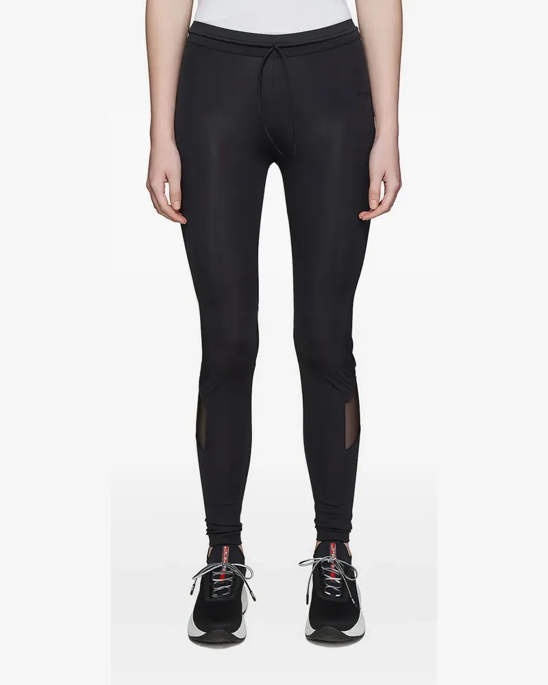 Y-3 Leggings mit Logo-Print - Schwarz Schwarz