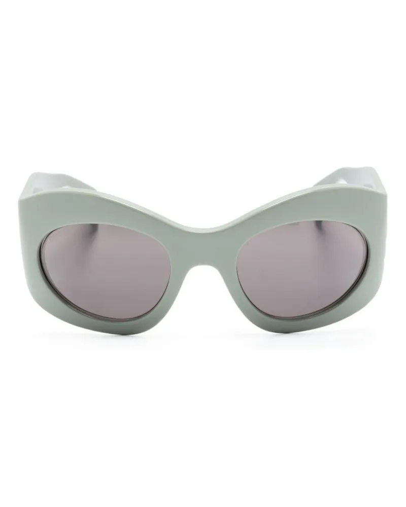 Gucci Sonnenbrille mit ovalem Gestell - Grün Grün