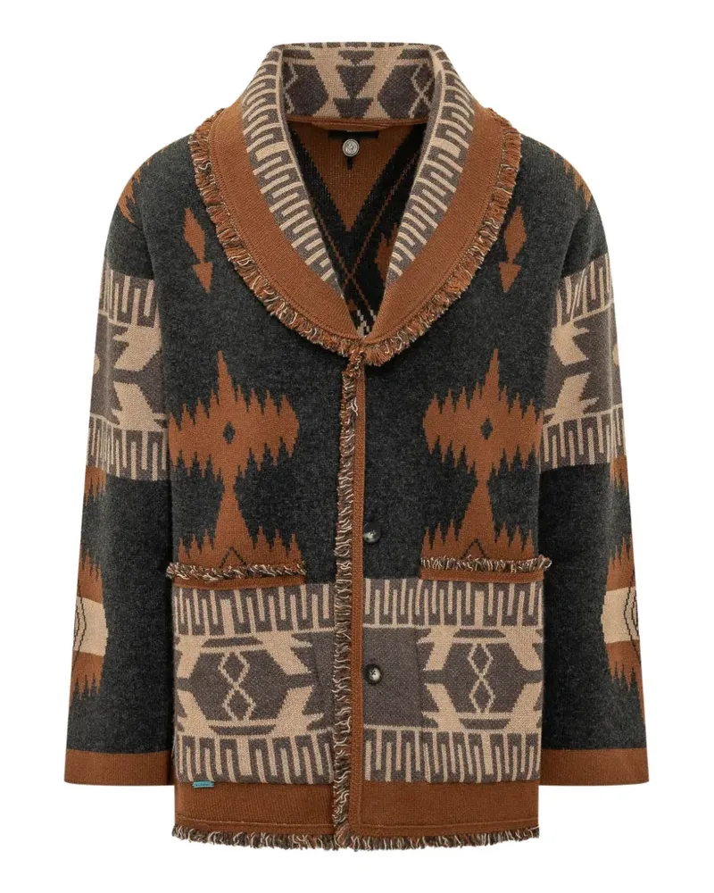 Alanui Icon Jacquard-Cardigan - Braun Braun
