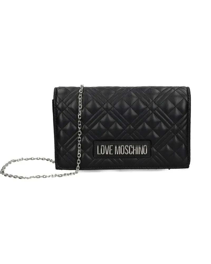 Moschino Gesteppte Clutch - Schwarz Schwarz